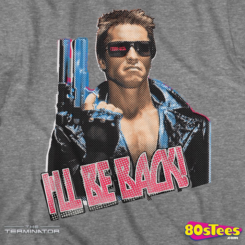 komme til syne kant elektropositive Vintage I'll Be Back Terminator T-Shirt