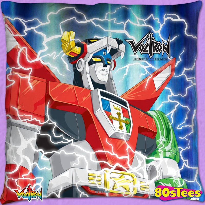 Voltron Throw Pillow 18x18 Officially Licensed