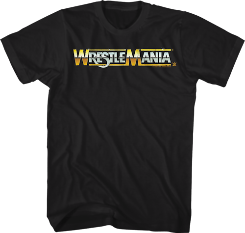 Logo WrestleMania TShirt WWE Mens TShirt